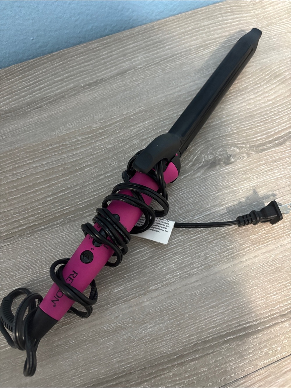 Revlon Pink Curling Wand with Black Barrel
